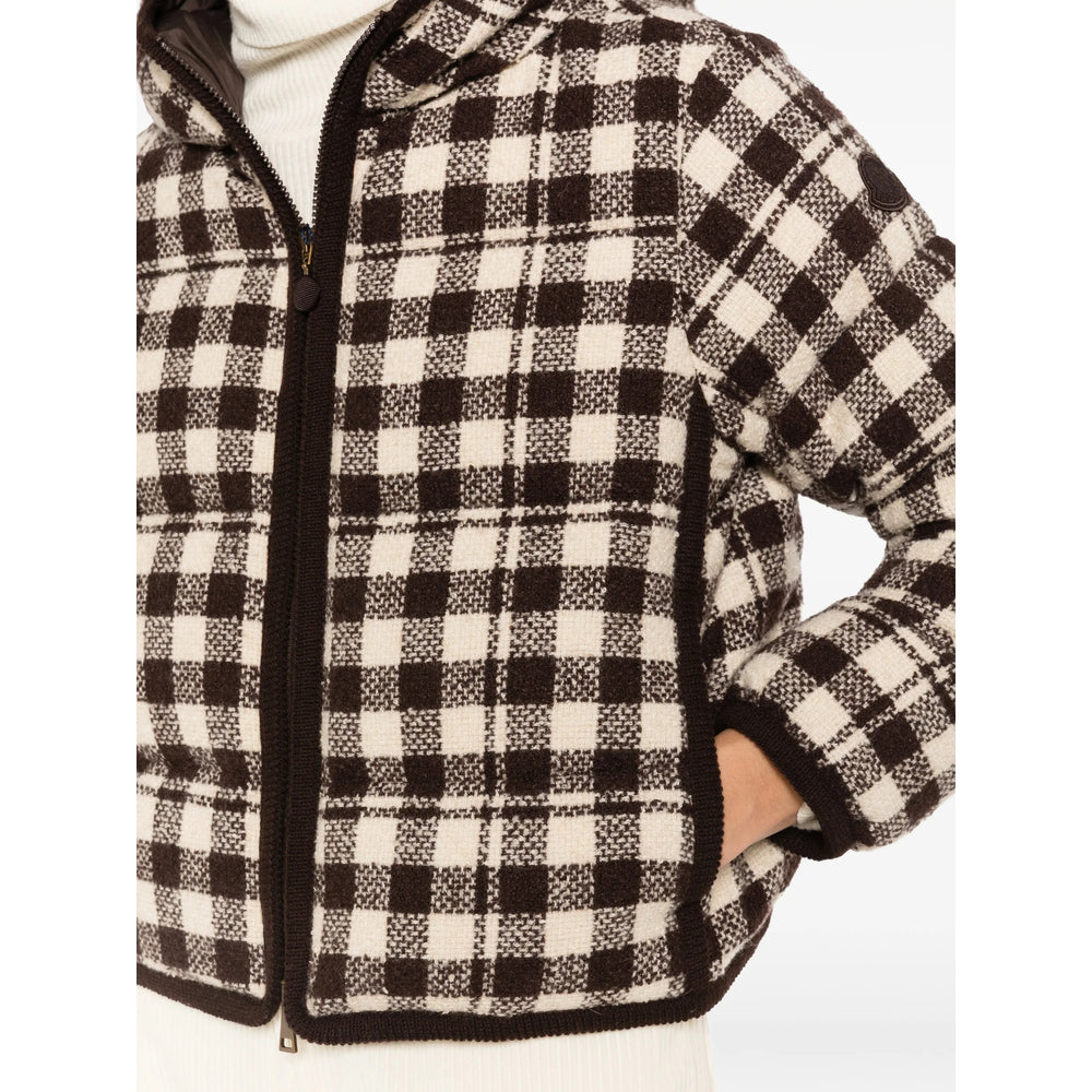 Moncler Brown Jackets - Puffer Jackets Women MONCLER
