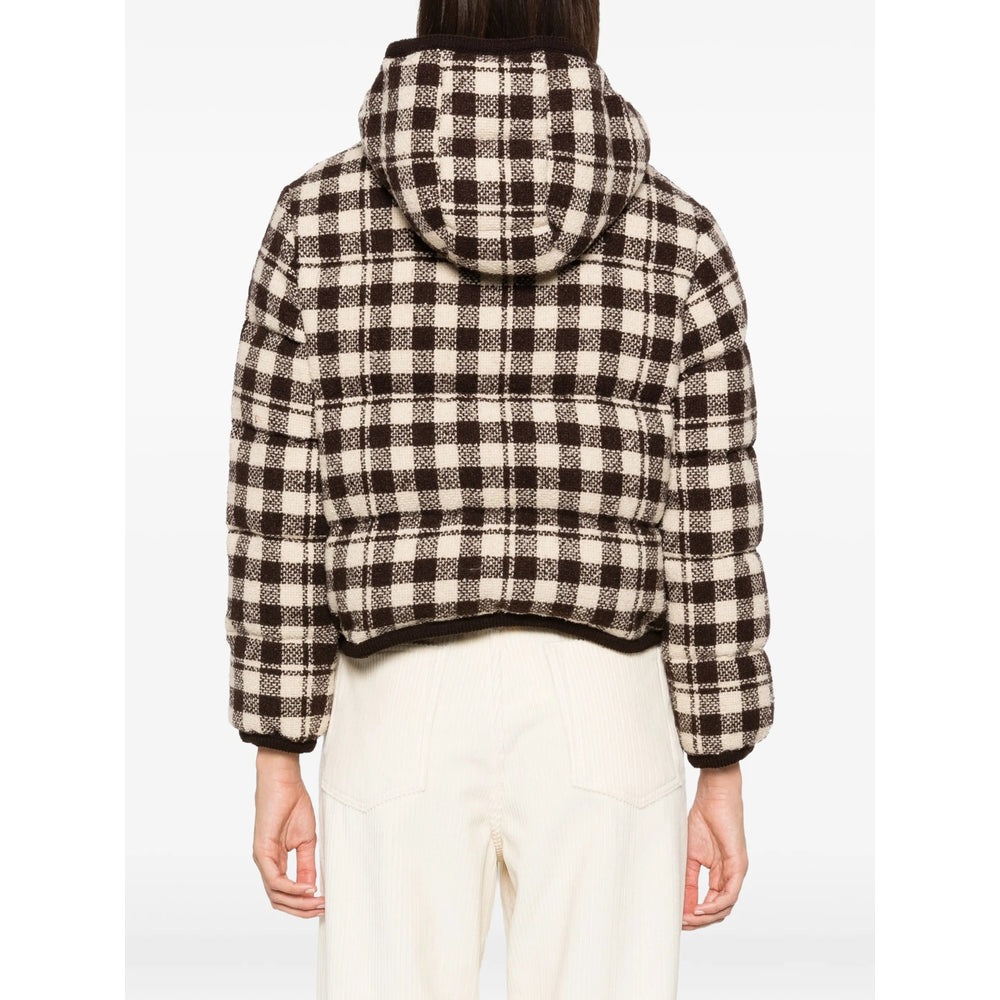 Moncler Brown Jackets - Puffer Jackets Women MONCLER