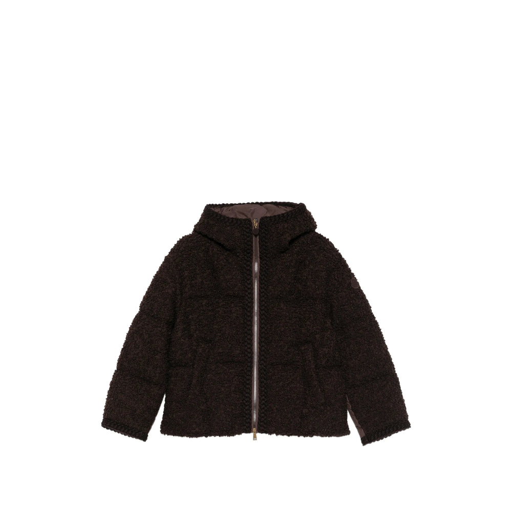 Moncler Brown Jackets - Puffer Jackets Women MONCLER