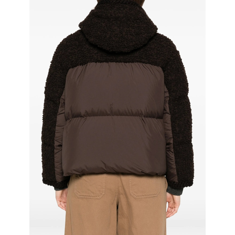 Moncler Brown Jackets - Puffer Jackets Women MONCLER