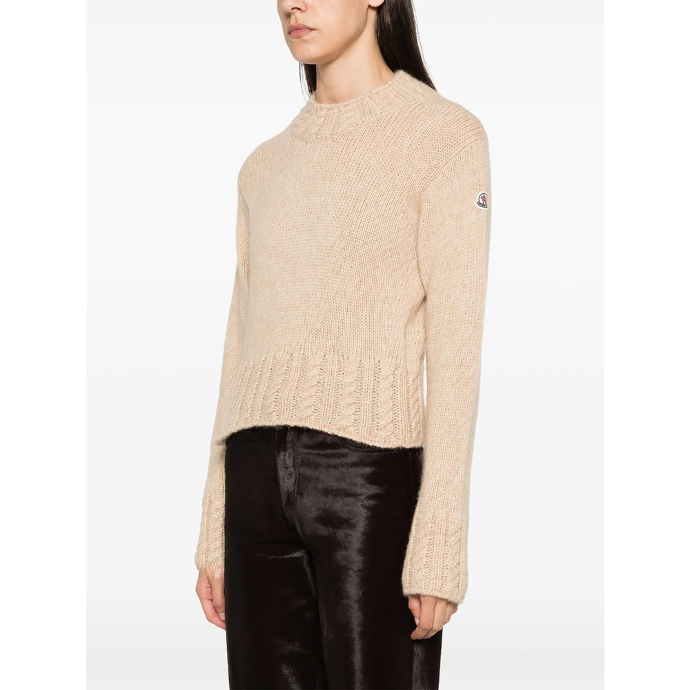 Moncler Neutrals Knitwear - Jumpers Women MONCLER