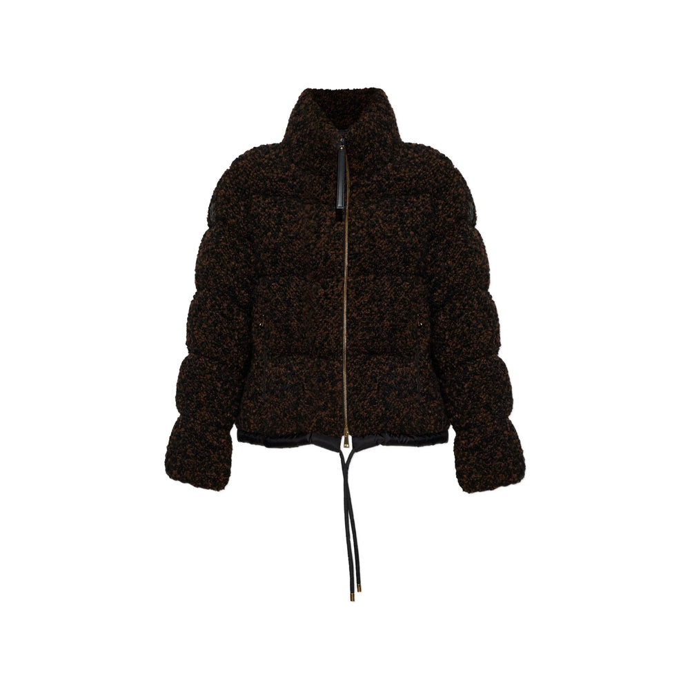 Moncler Brown Jackets - Puffer Jackets Women MONCLER