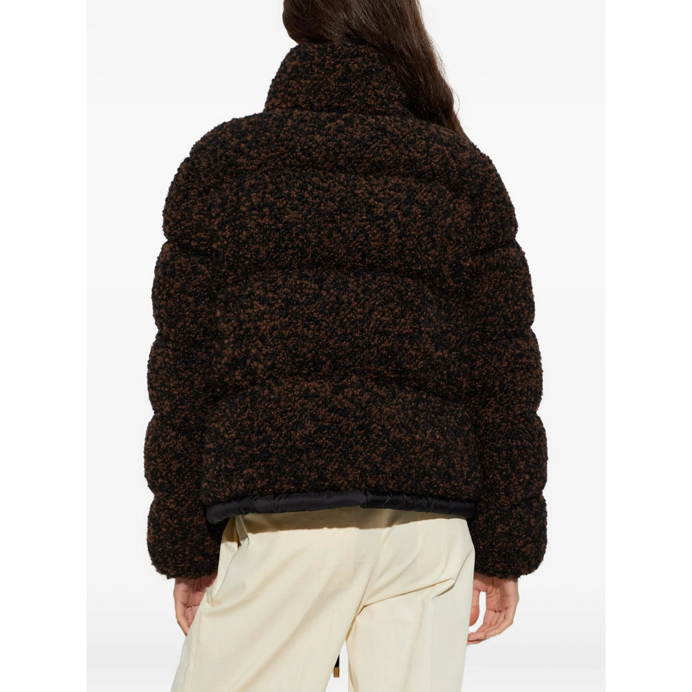 Moncler Brown Jackets - Puffer Jackets Women MONCLER