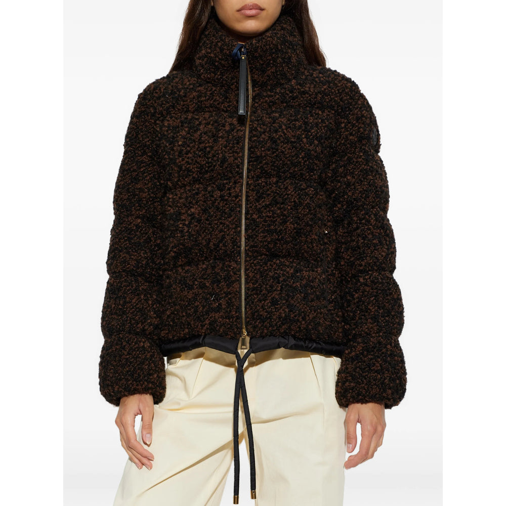 Moncler Brown Jackets - Puffer Jackets Women MONCLER