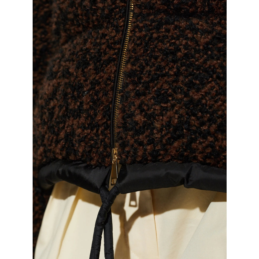 Moncler Brown Jackets - Puffer Jackets Women MONCLER