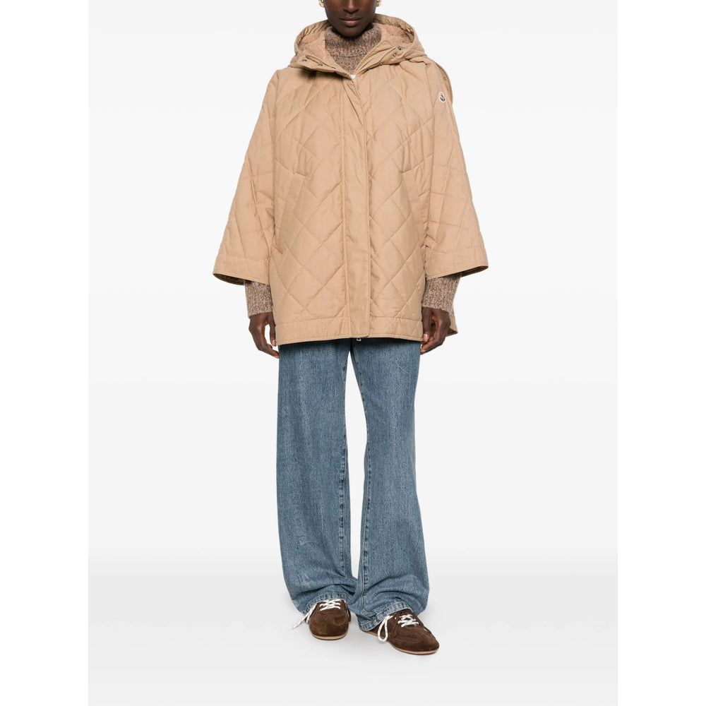 Moncler Neutrals Jackets - Capes & Ponchos Women MONCLER