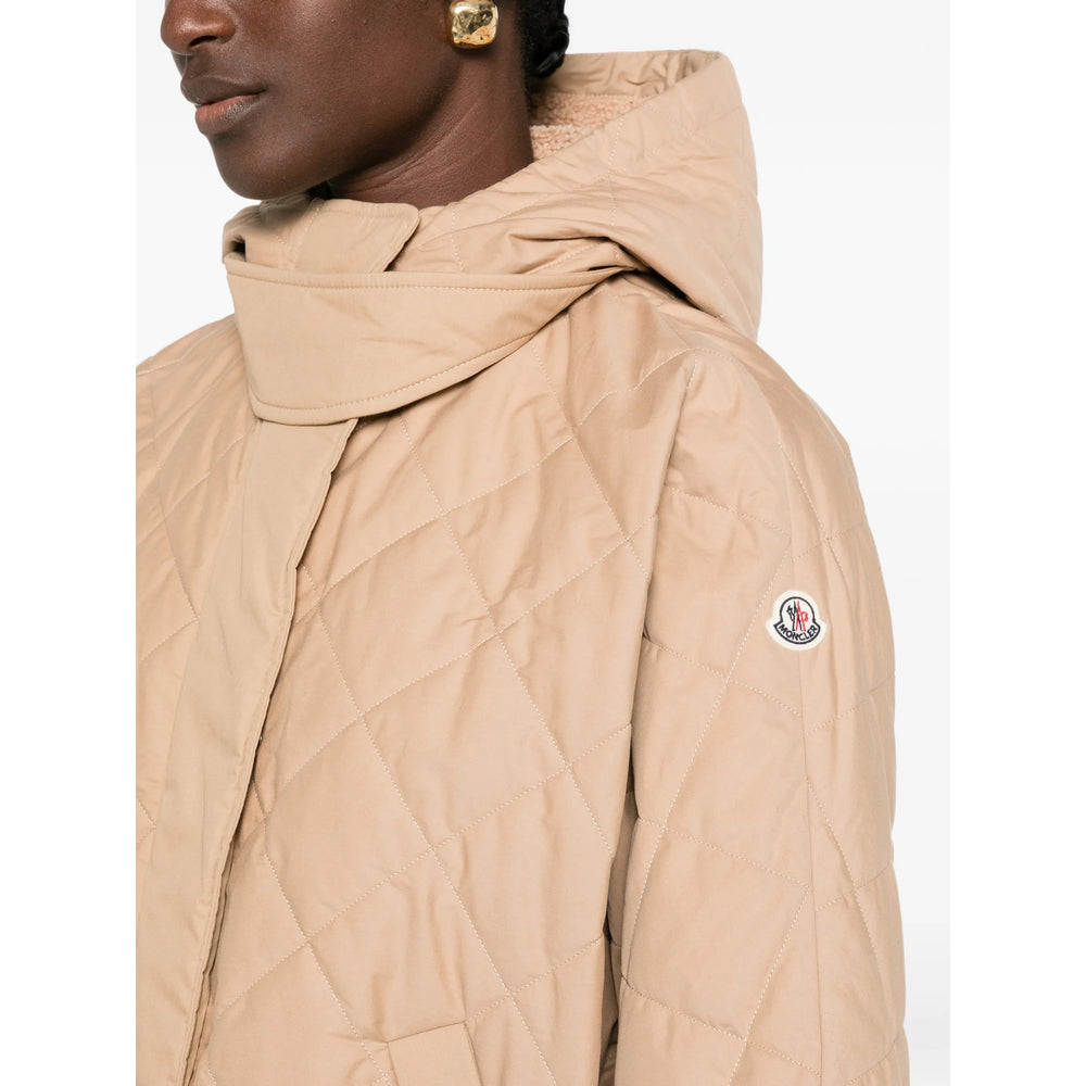 Moncler Neutrals Jackets - Capes & Ponchos Women MONCLER