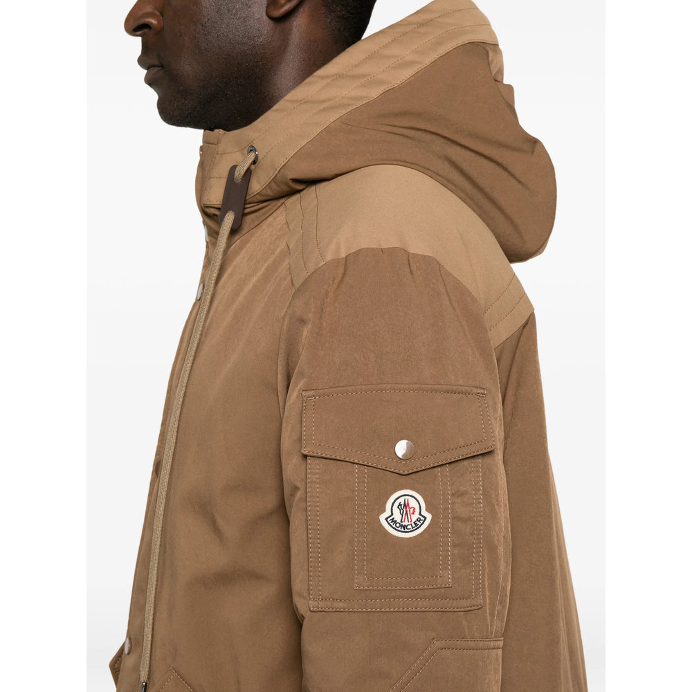 Moncler Brown Coats - Single Breasted Coats Men MONCLER