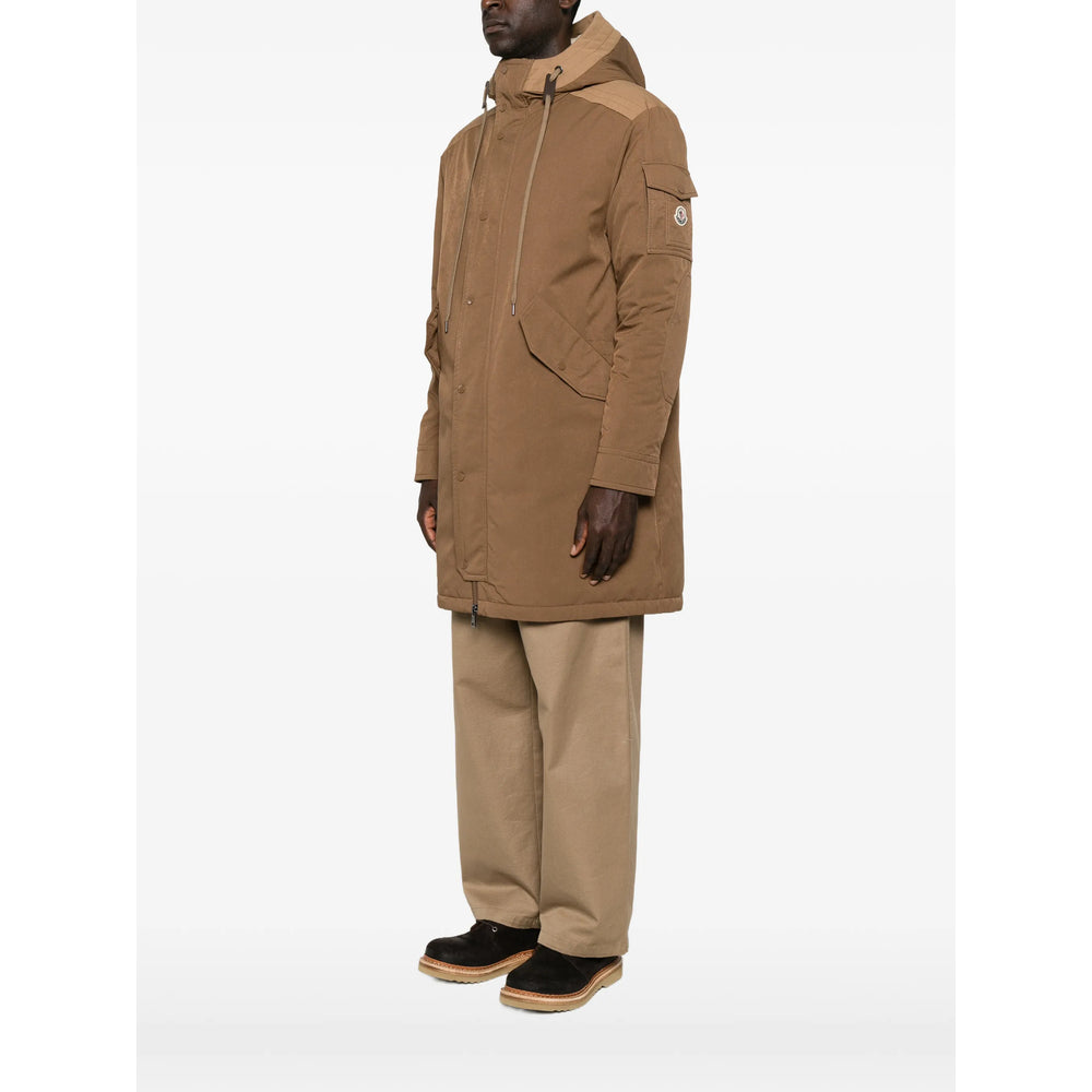 Moncler Brown Coats - Single Breasted Coats Men MONCLER
