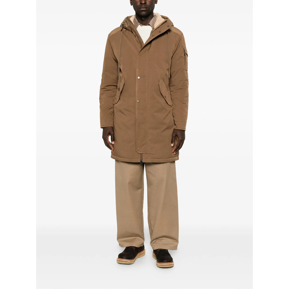 Moncler Brown Coats - Single Breasted Coats Men MONCLER