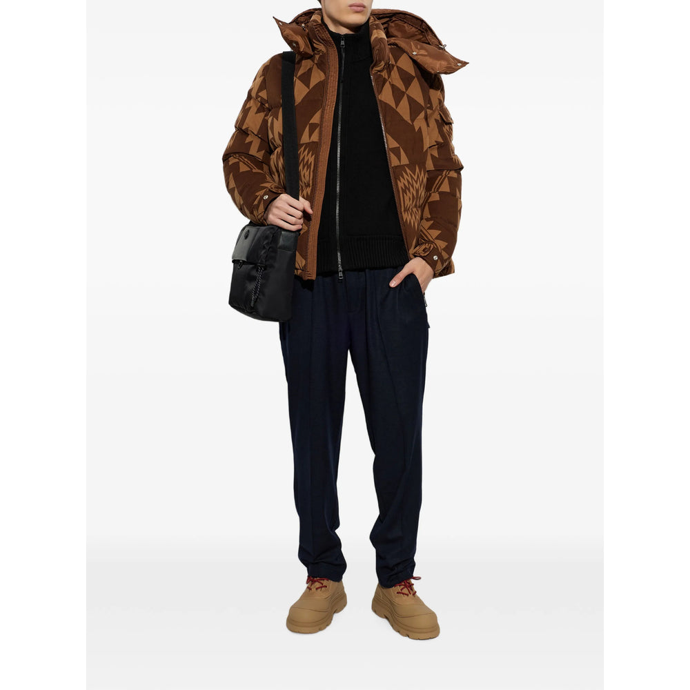 Moncler Brown Jackets - Padded & Down Jackets Men MONCLER