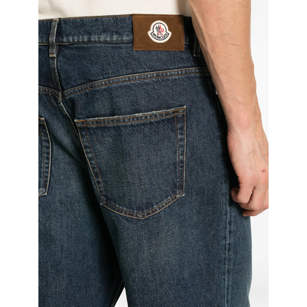 Moncler Blue Denim - Regular & Straight-Leg Jeans Men MONCLER