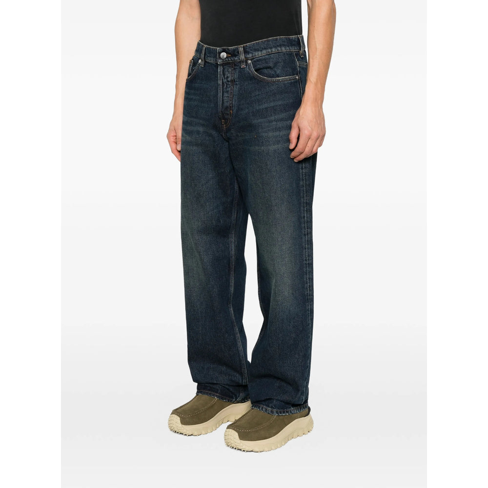 Moncler Blue Denim - Regular & Straight-Leg Jeans Men MONCLER