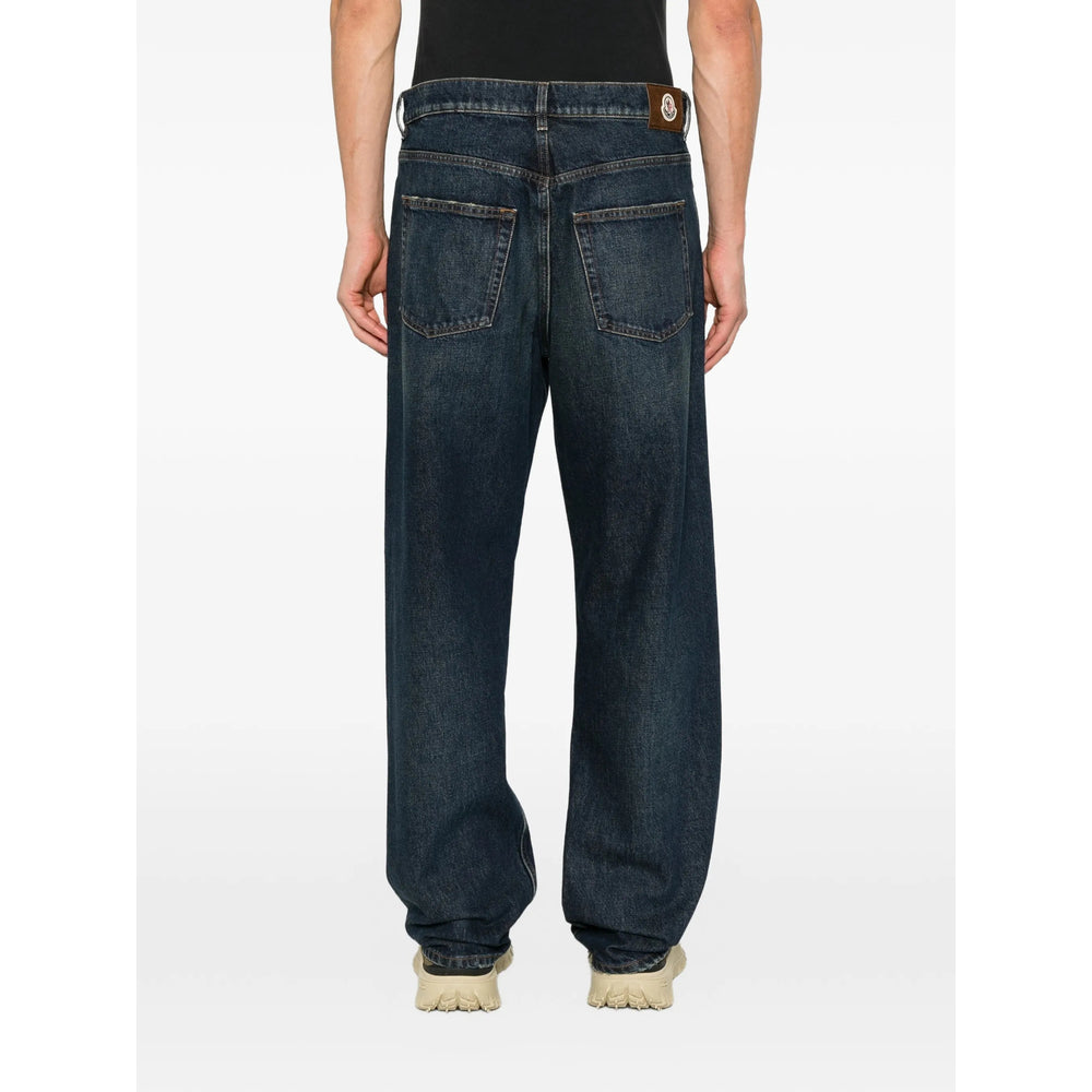 Moncler Blue Denim - Regular & Straight-Leg Jeans Men MONCLER