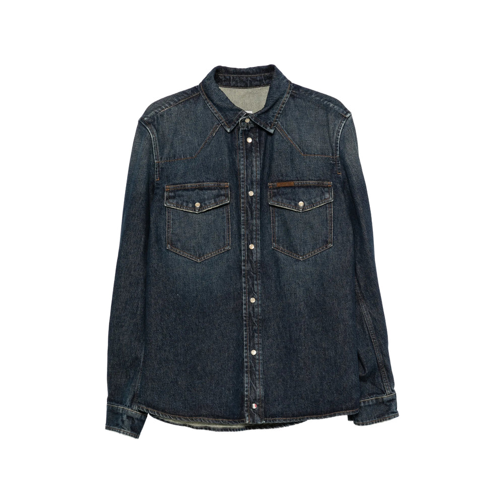 Moncler Blue Shirts Men MONCLER