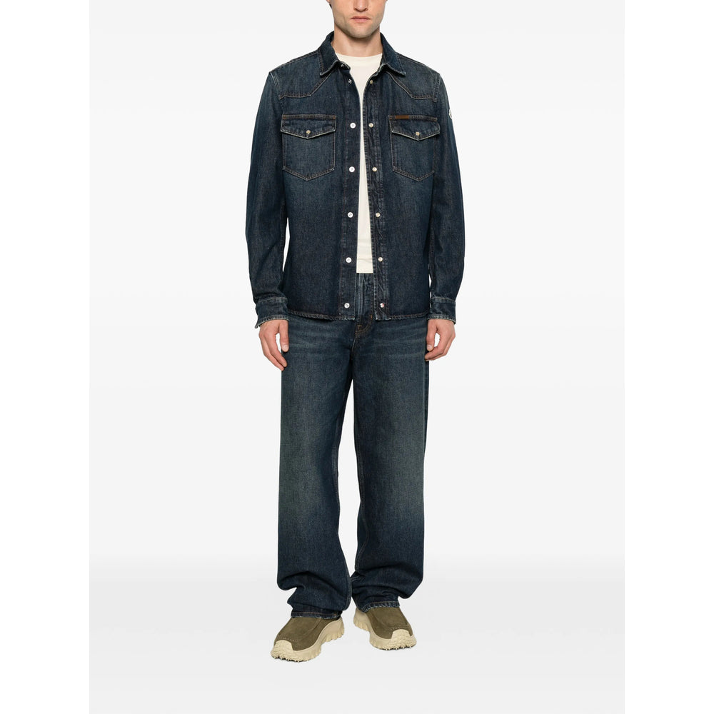Moncler Blue Shirts Men MONCLER