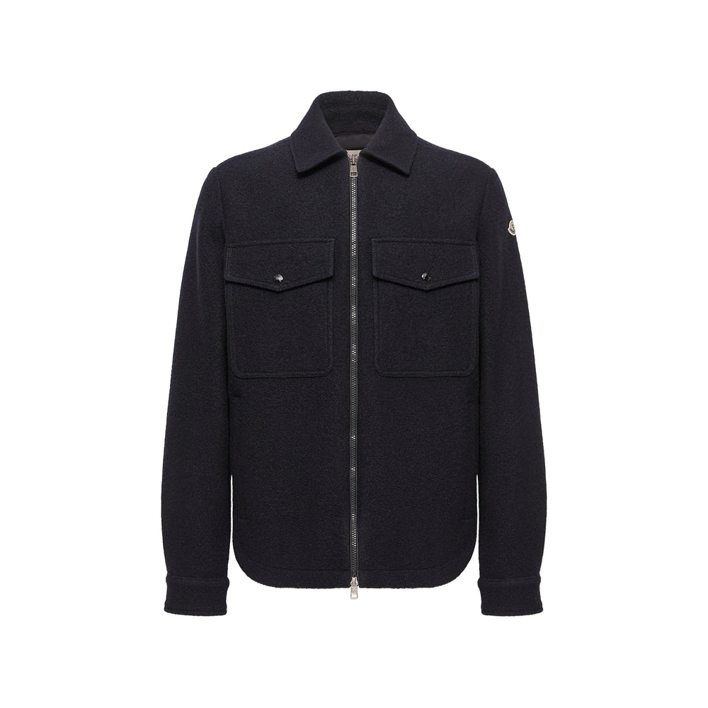 Moncler Blue Jackets - Shirt Jackets Men MONCLER