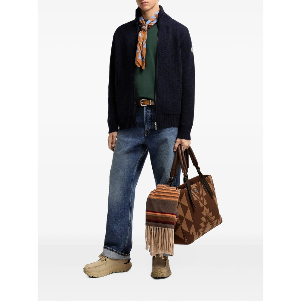 Moncler Blue Sweaters & Knitwear - Cardigans Men MONCLER
