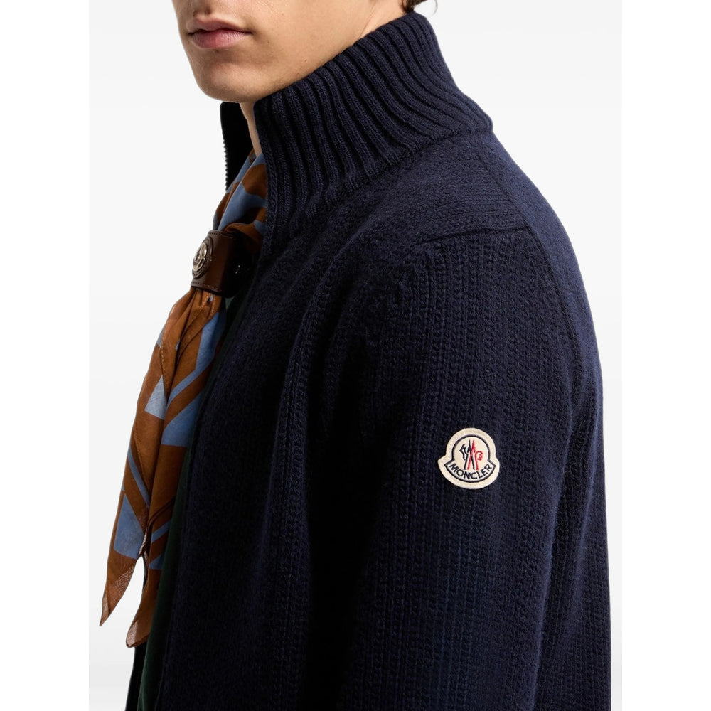 Moncler Blue Sweaters & Knitwear - Cardigans Men MONCLER