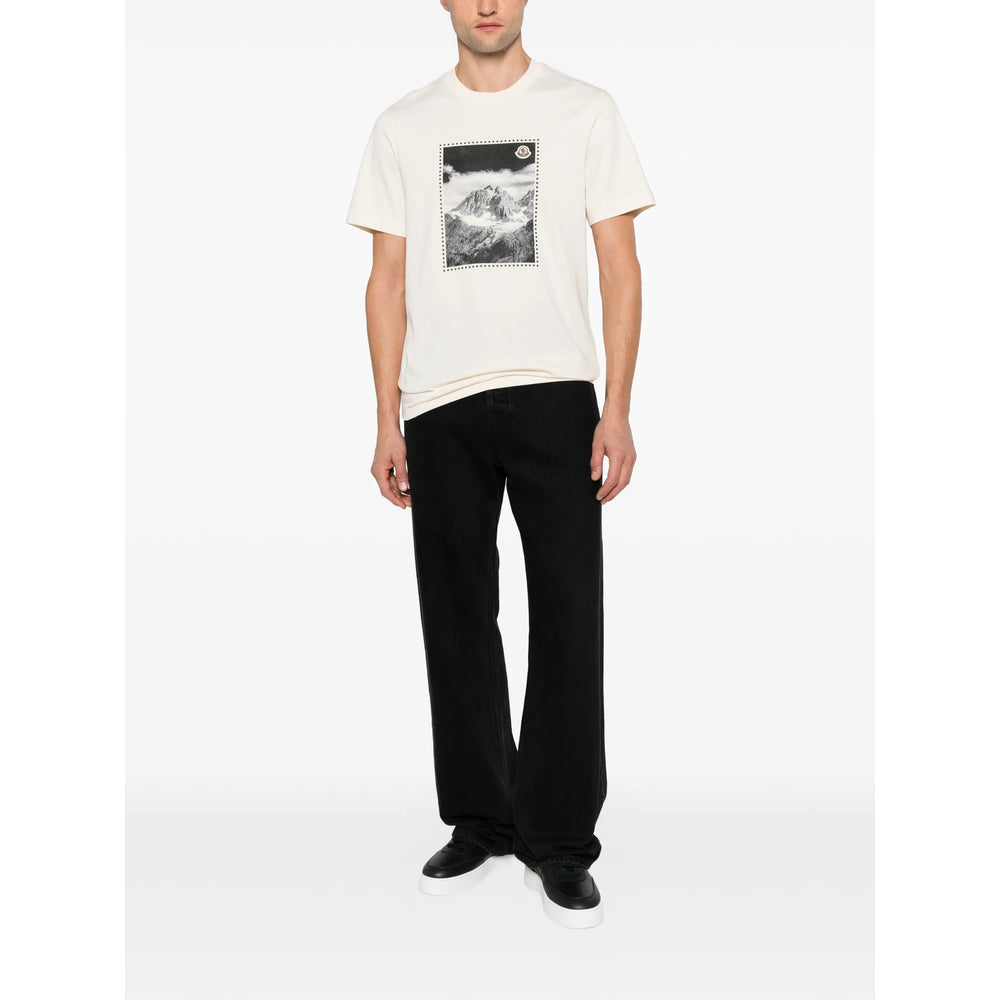 Moncler Neutrals T-Shirts & Vests - T-Shirts Men MONCLER