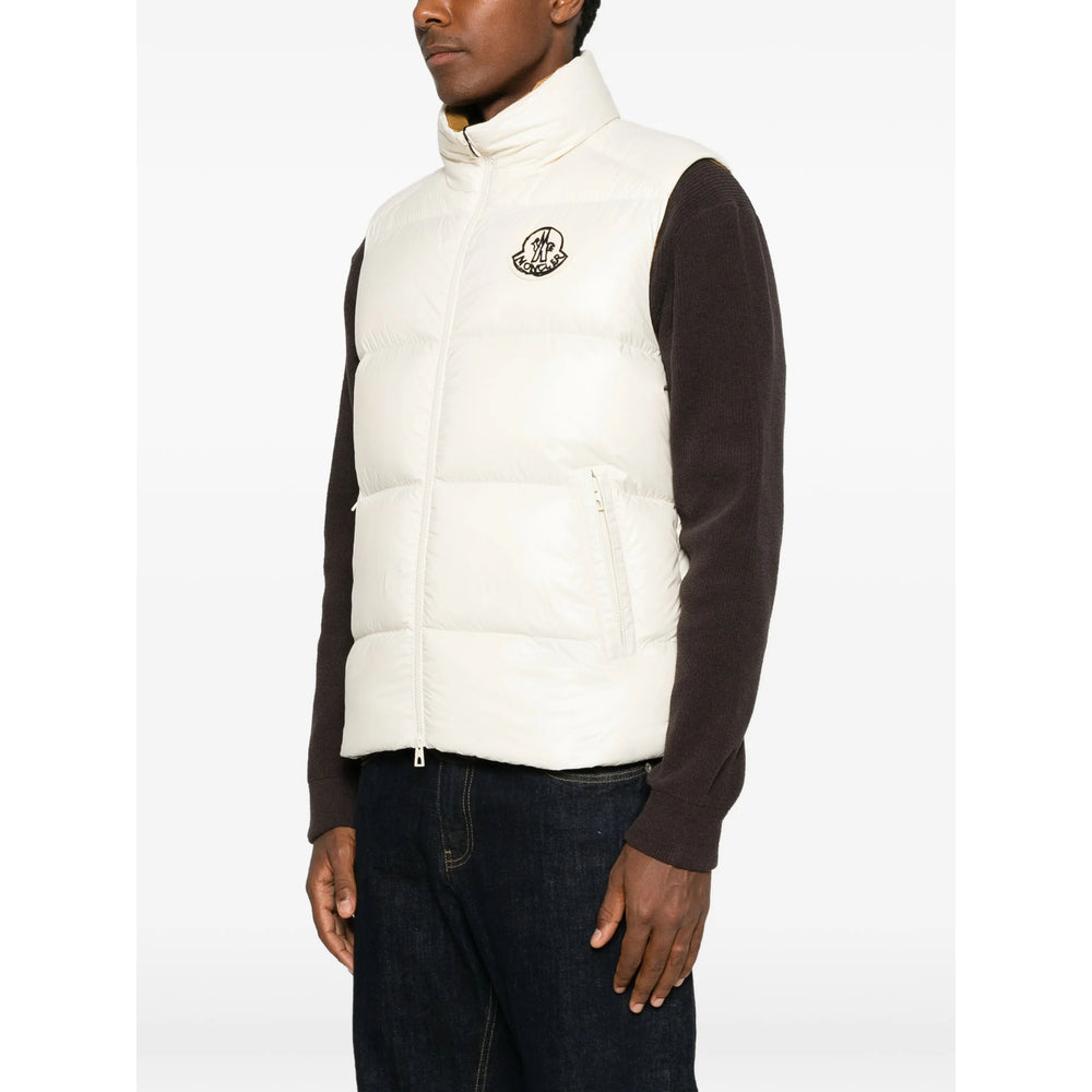 Moncler White Jackets - Waistcoats & Gilets Men MONCLER