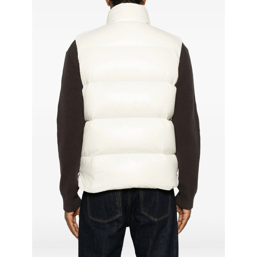 Moncler White Jackets - Waistcoats & Gilets Men MONCLER