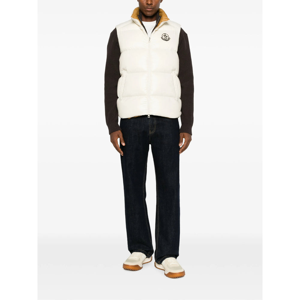 Moncler White Jackets - Waistcoats & Gilets Men MONCLER