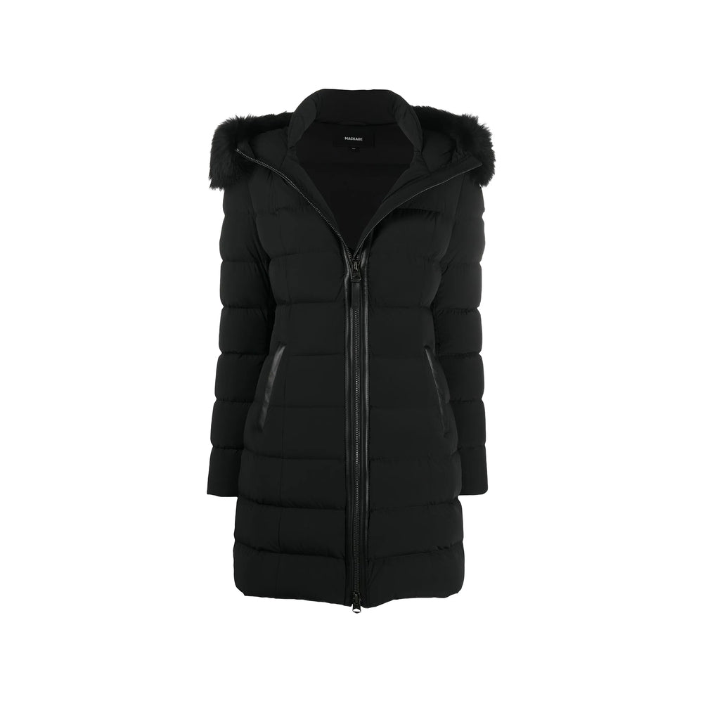Mackage Black Coats - Faux Fur Coats Women MACKAGE