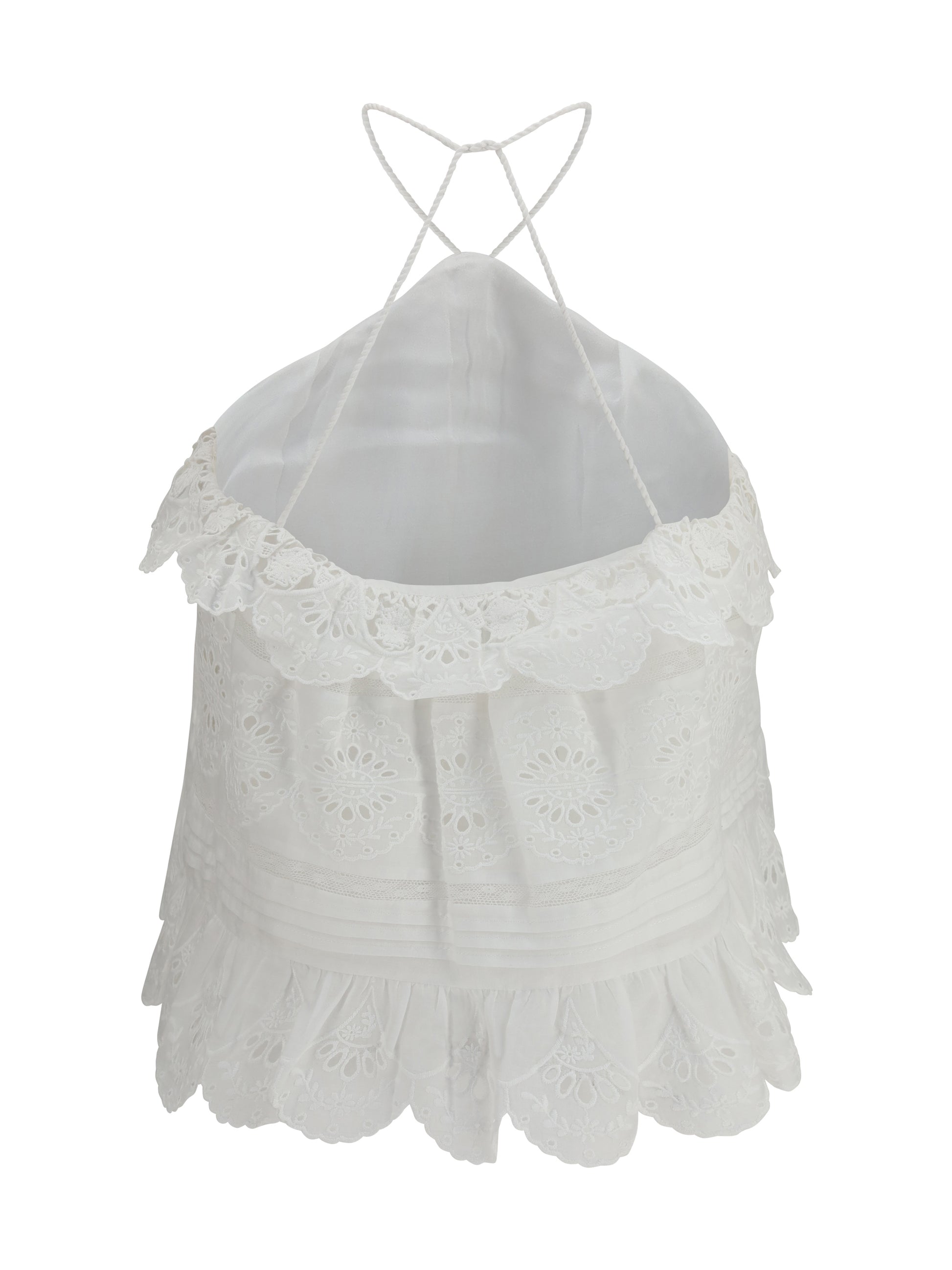Marant Etoile Women Prisha Ruffle Top ISABEL MARANT ETOILE