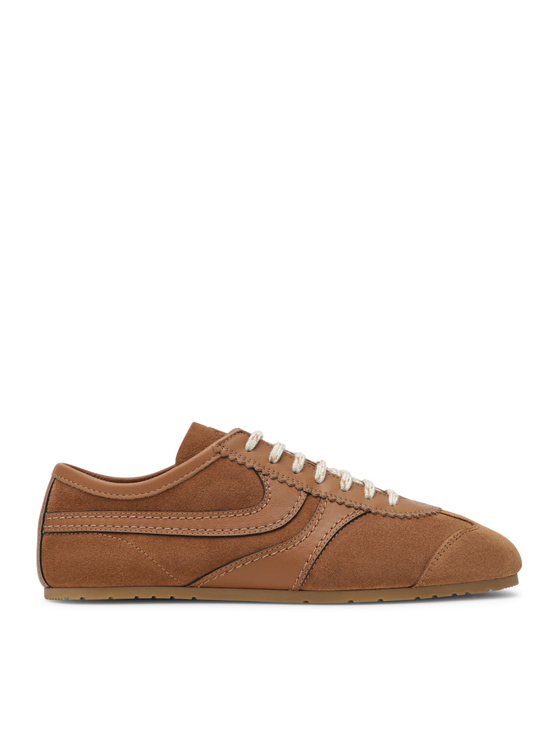 Dries Van Noten Women Dries Van Noten Suede And Smooth Leather Sneakers DRIES VAN NOTEN