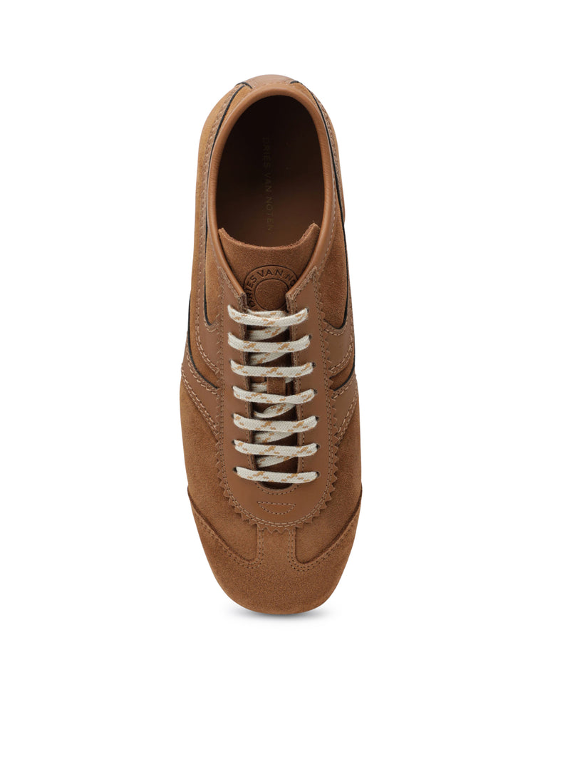 Dries Van Noten Women Dries Van Noten Suede And Smooth Leather Sneakers DRIES VAN NOTEN