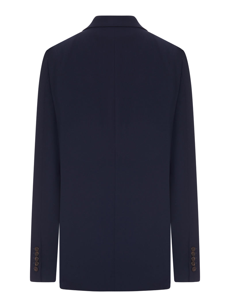 Dries Van Noten Women Navy Blue Double-Breasted Blazer DRIES VAN NOTEN