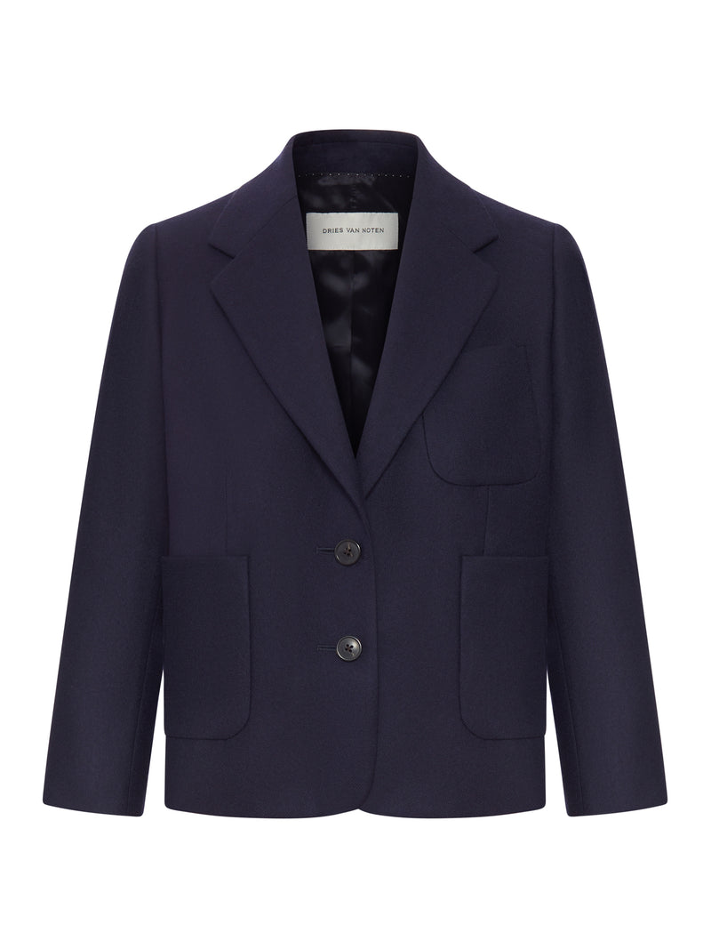 Dries Van Noten Women Navy Blue Single-Breasted Blazer DRIES VAN NOTEN