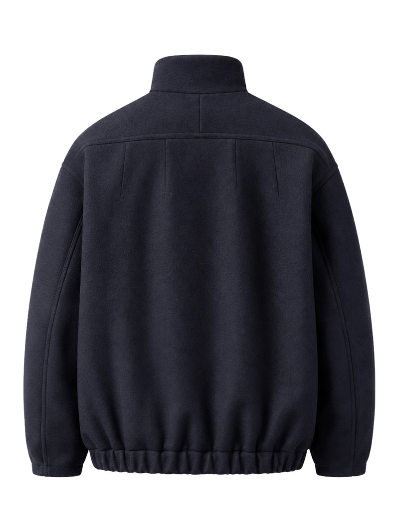 Dries Van Noten Women Wool-Blend Bomber Jacket With High Collar DRIES VAN NOTEN