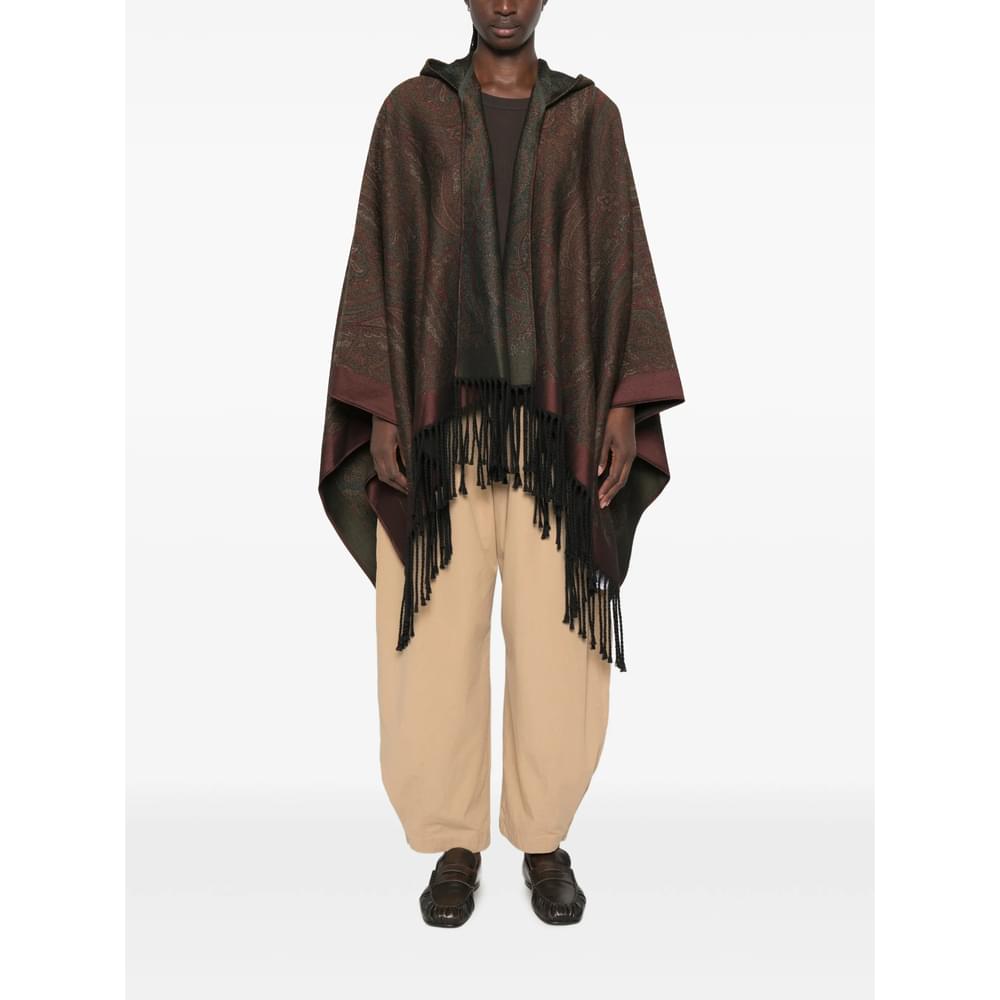 Etro Brown Jackets - Capes & Ponchos Women ETRO