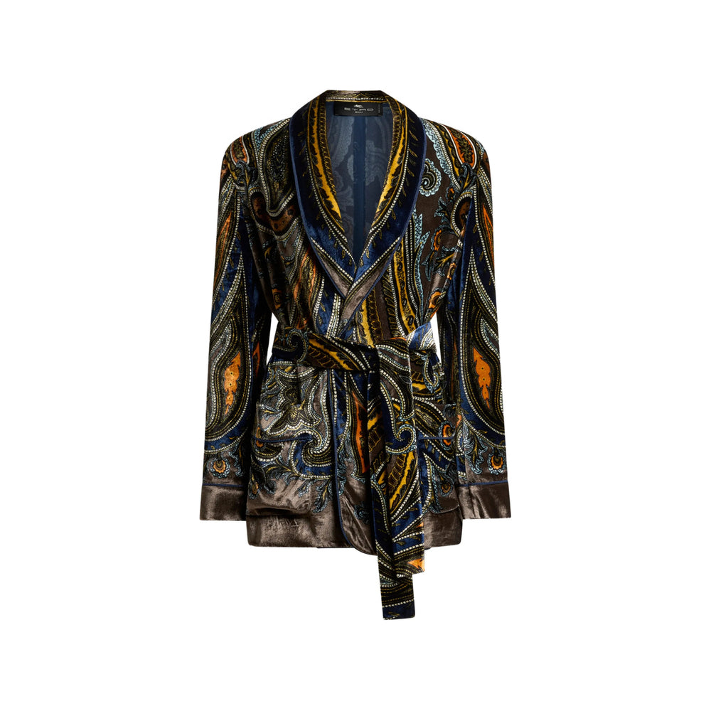 Etro Brown Jackets - Blazers Women ETRO
