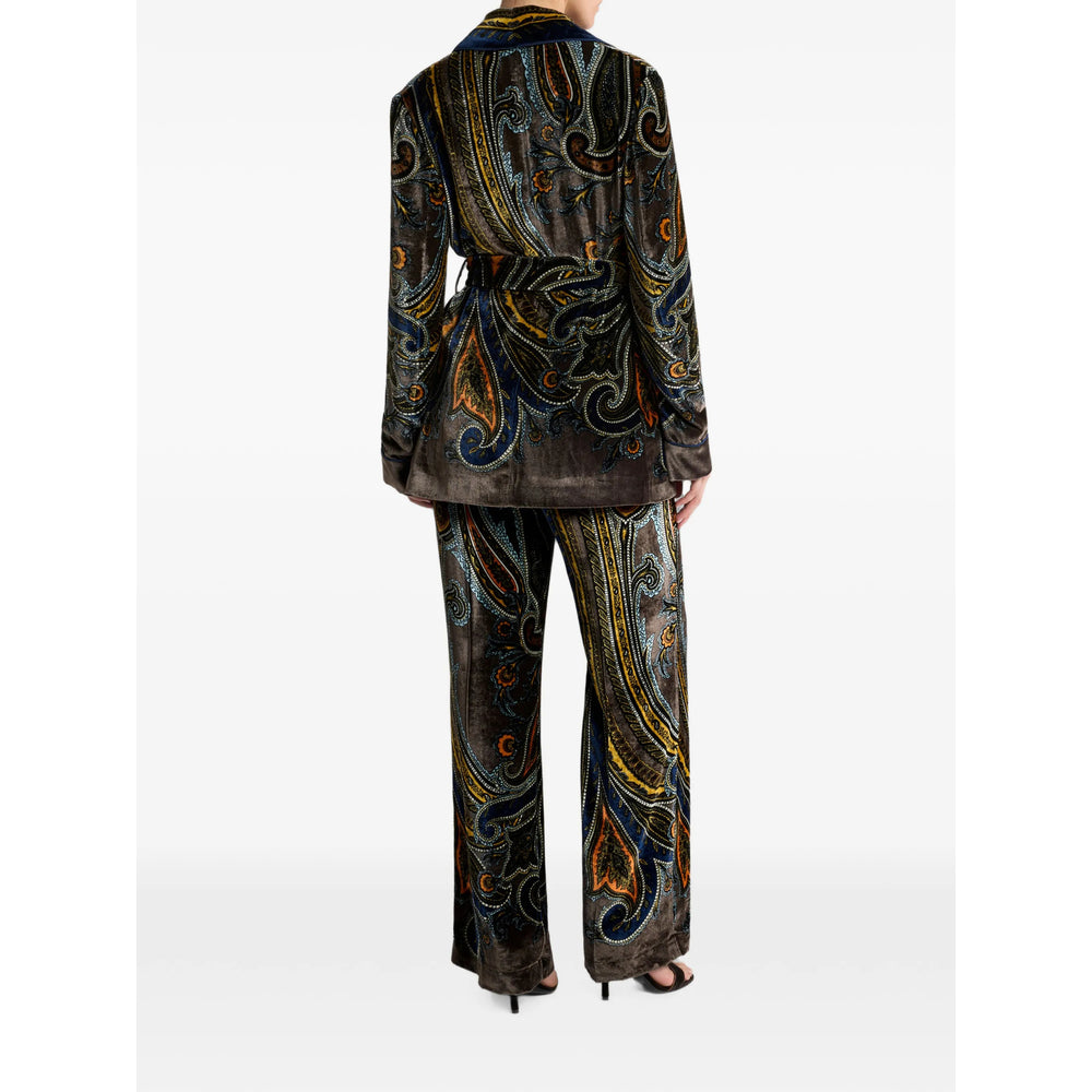 Etro Brown Jackets - Blazers Women ETRO