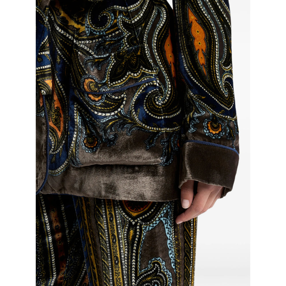 Etro Brown Jackets - Blazers Women ETRO