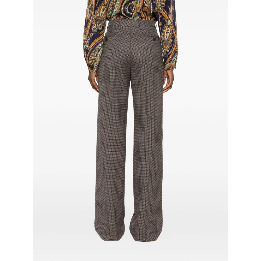 Etro Grey Trousers - Straight Trousers Women