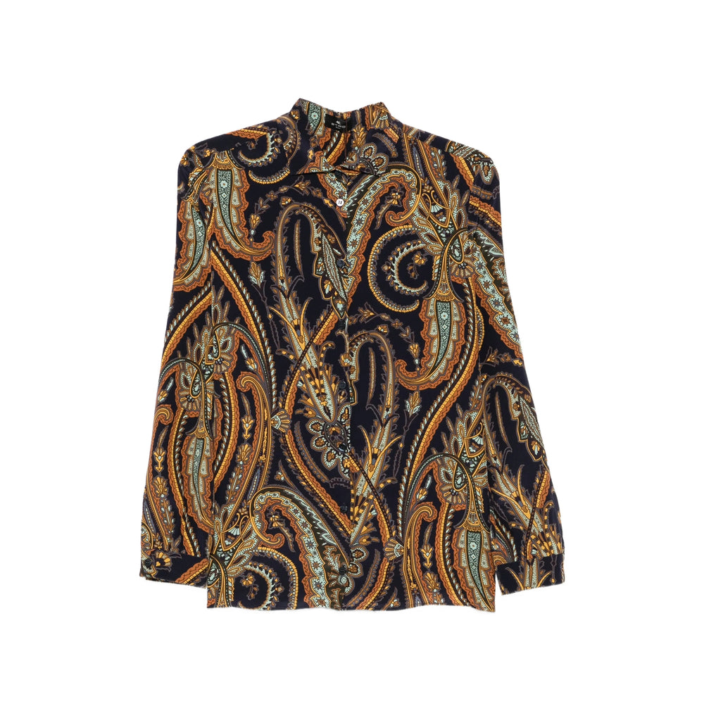 Etro Blue Tops - Shirts Women ETRO