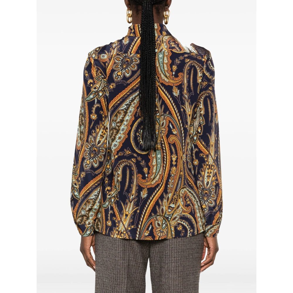 Etro Blue Tops - Shirts Women ETRO
