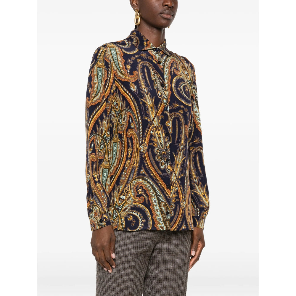 Etro Blue Tops - Shirts Women ETRO