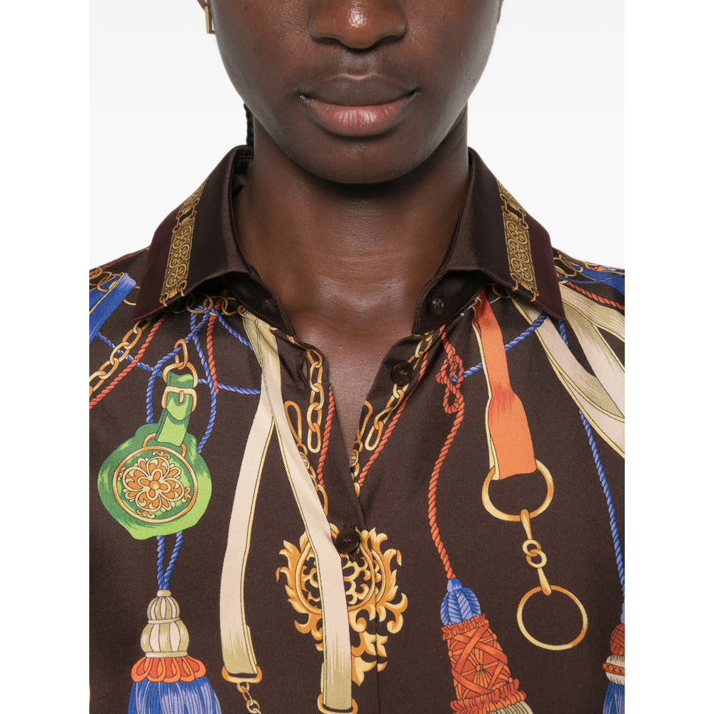 Etro Brown Tops - Shirts Women ETRO