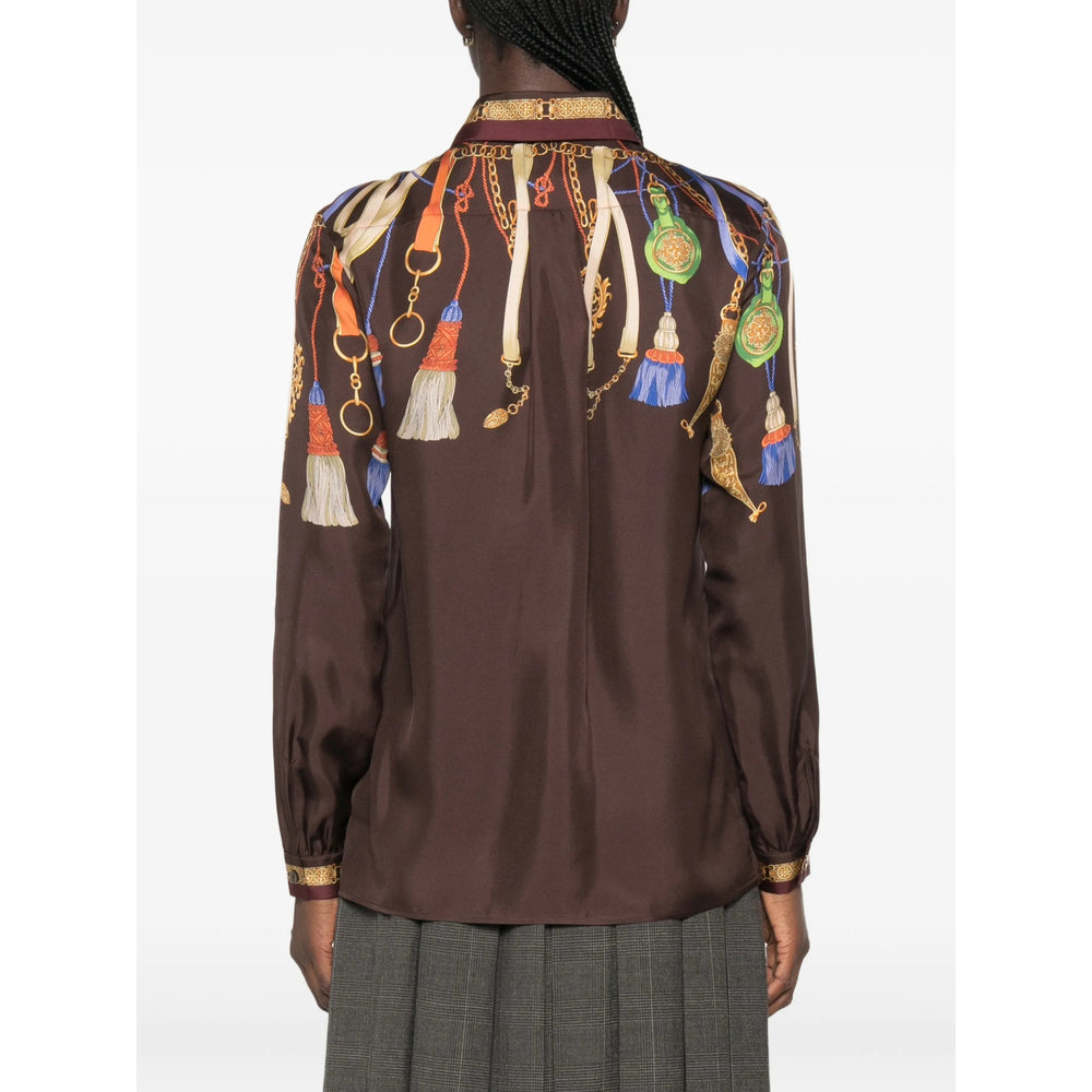 Etro Brown Tops - Shirts Women ETRO