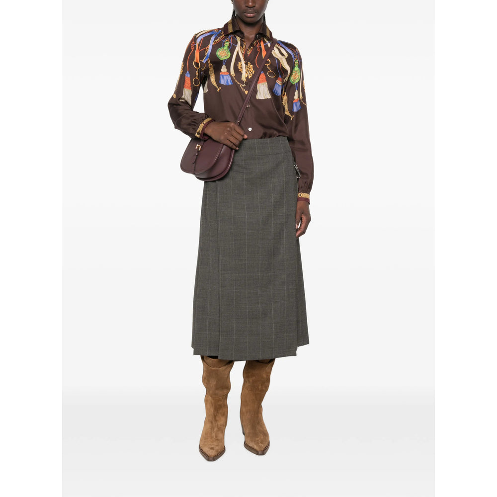 Etro Brown Tops - Shirts Women ETRO