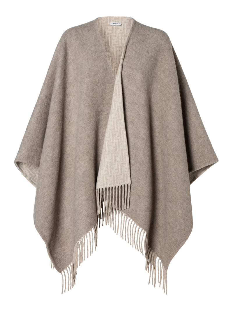 Fendi Women Ff Wool And Cashmere Poncho FENDI