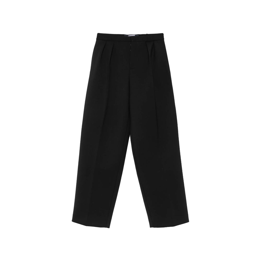 Jacquemus Black Trousers - Wide-Leg Trousers Men JACQUEMUS