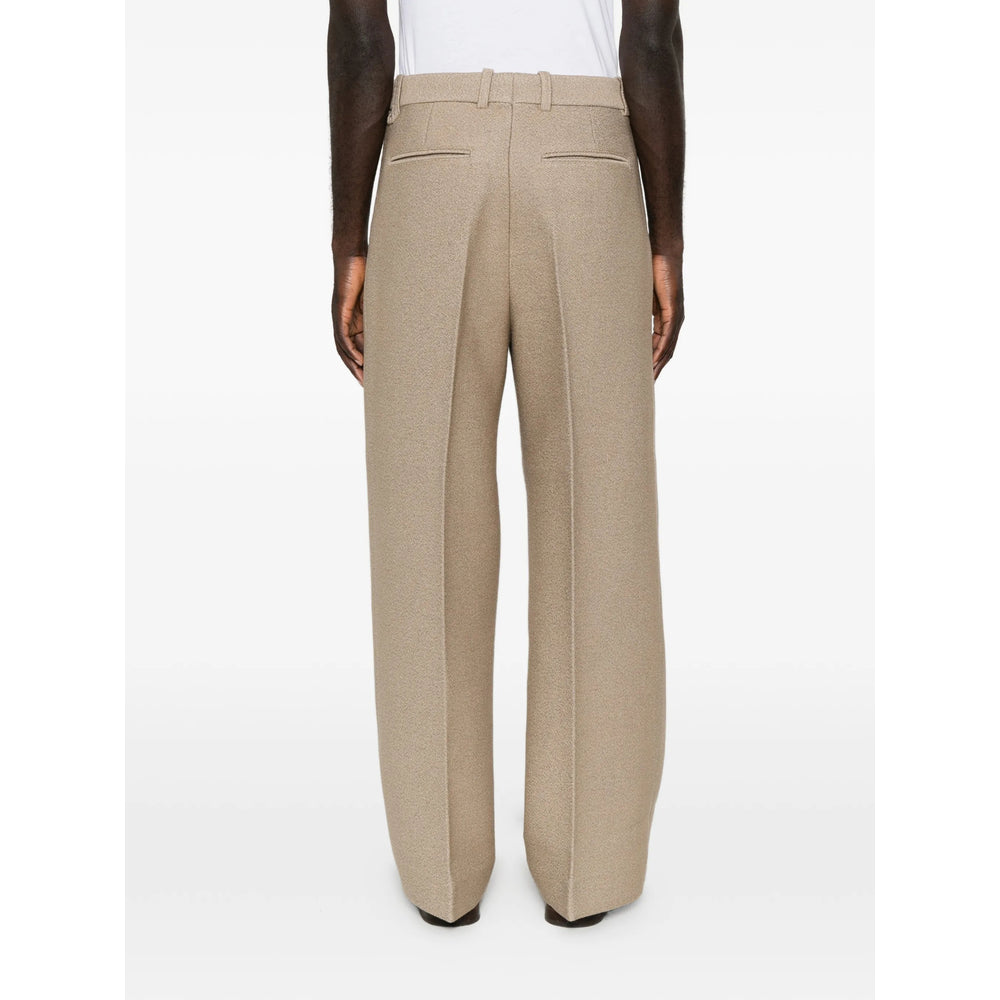 Jacquemus Neutrals Trousers - Wide-Leg Trousers Men JACQUEMUS