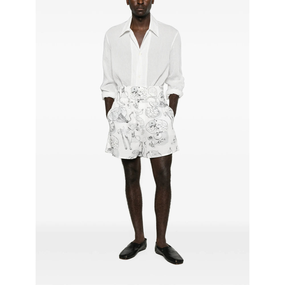 Jacquemus White Shorts - Tailored Shorts Men JACQUEMUS