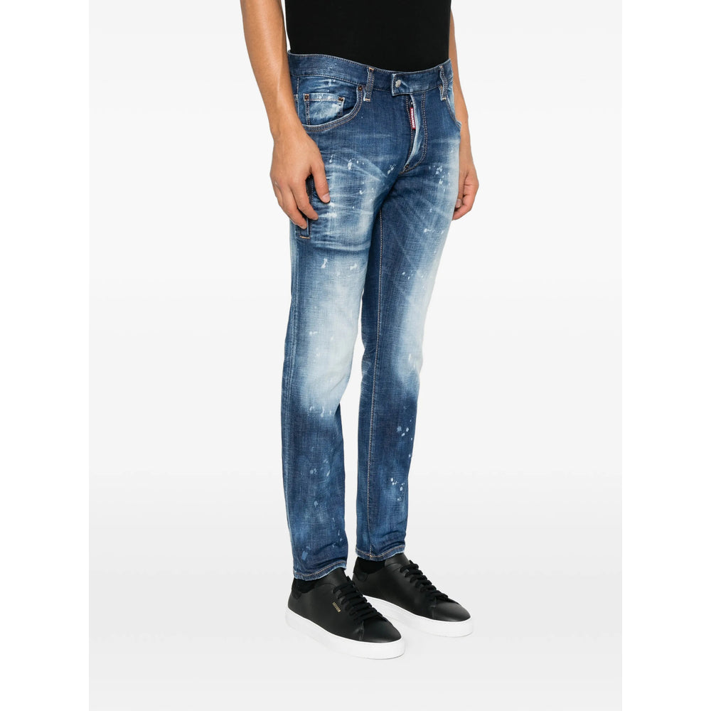 Dsquared2 Blue Denim - Slim-Fit Jeans Men DSQUARED2